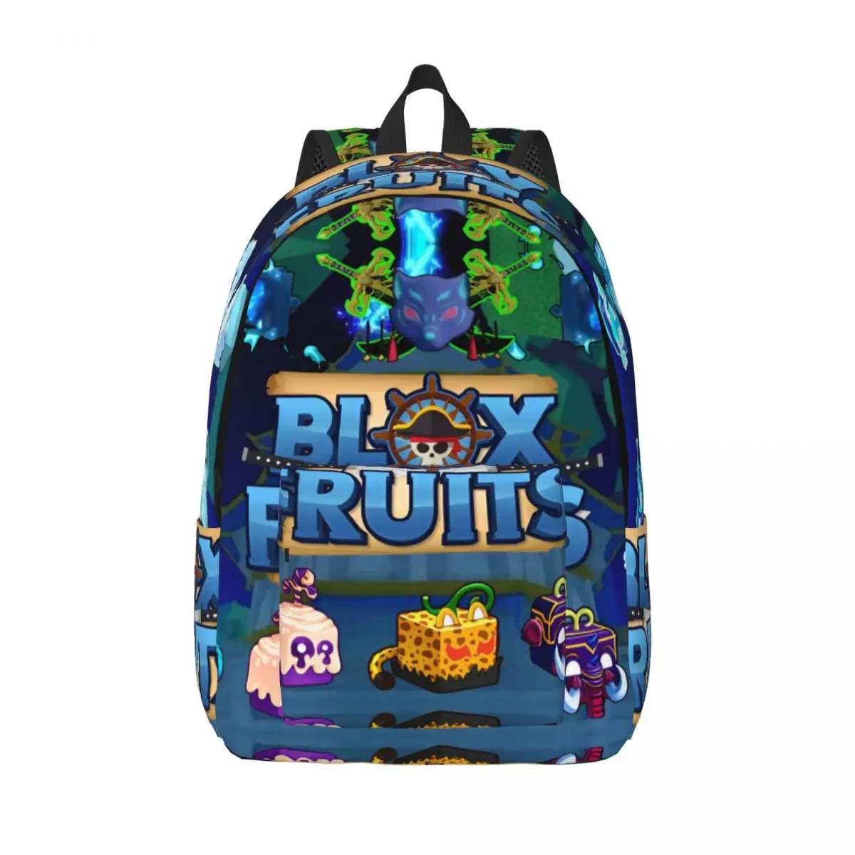 

Blox Fruits Gaming Game крутой рюкзак спортивный школьный рюкзак для пешего туризма и путешествий для мужчин и женщин сумка для ноутбука и компьютера