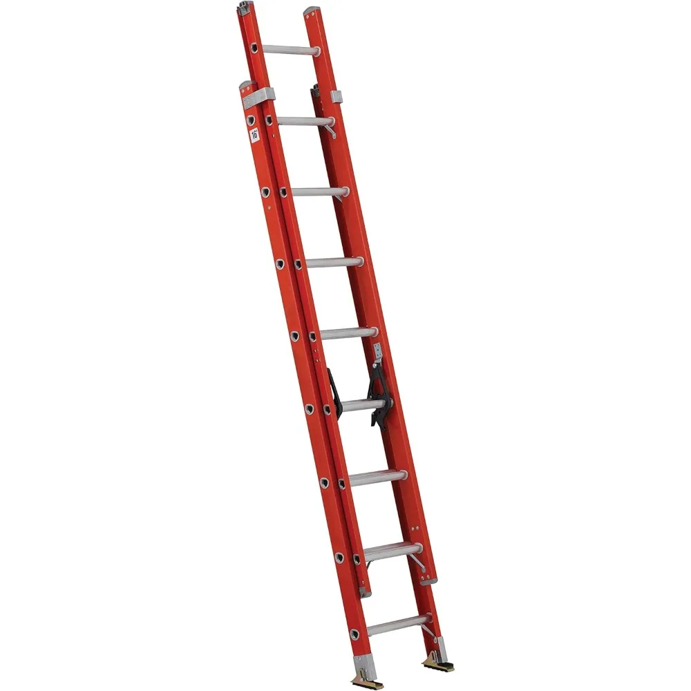 FE3216 Foot Extension Ladder, 16 ft, Orange