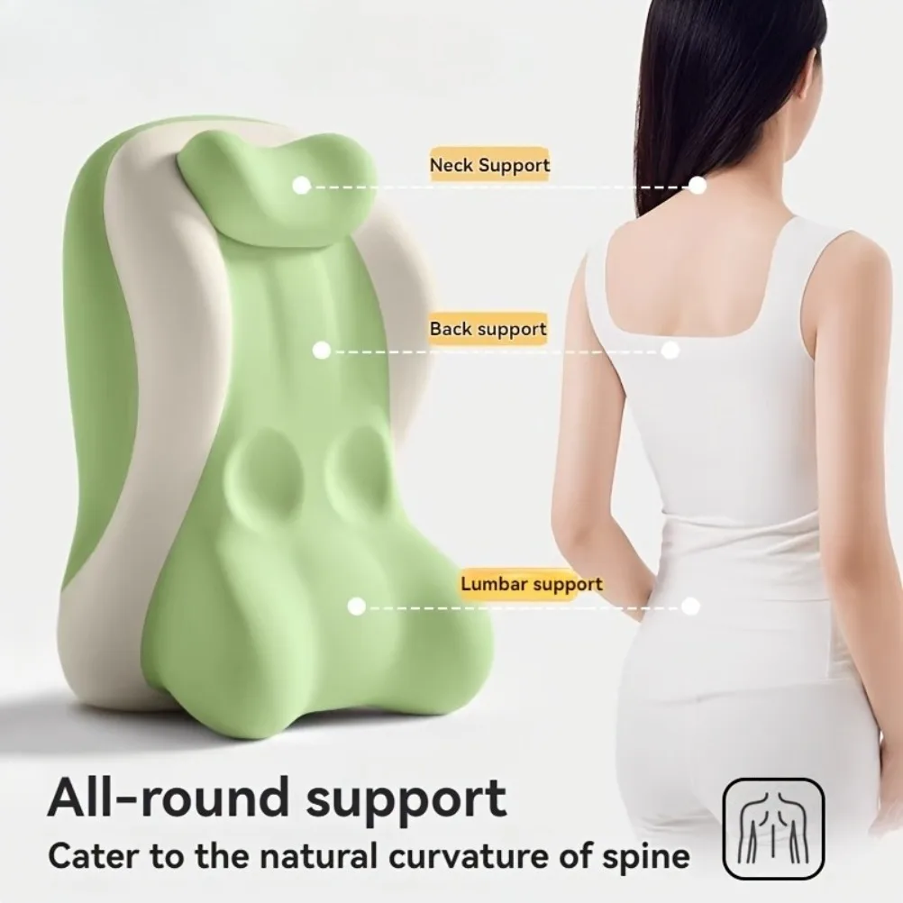 Multi-Use Ergonomic Wedge Pillow with Adjustable Headrest for Bed Sitting Reading & Leg Elevation Support bolster
