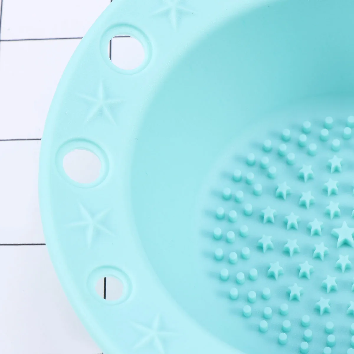 메이크업 브러쉬 청소 패드 딥 클린 부드럽게 스크럽 그루브 디자인 물로 채워진 간편한 클린 뷰티 도구 실리콘 소재 부식