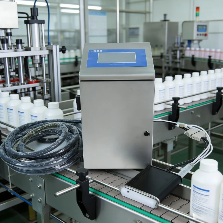 DOCOD High Quality D130 Series Cable Pipe Inkjet Printer Drop-On-Demand Large Character Date Coding Industrial Printing Machine