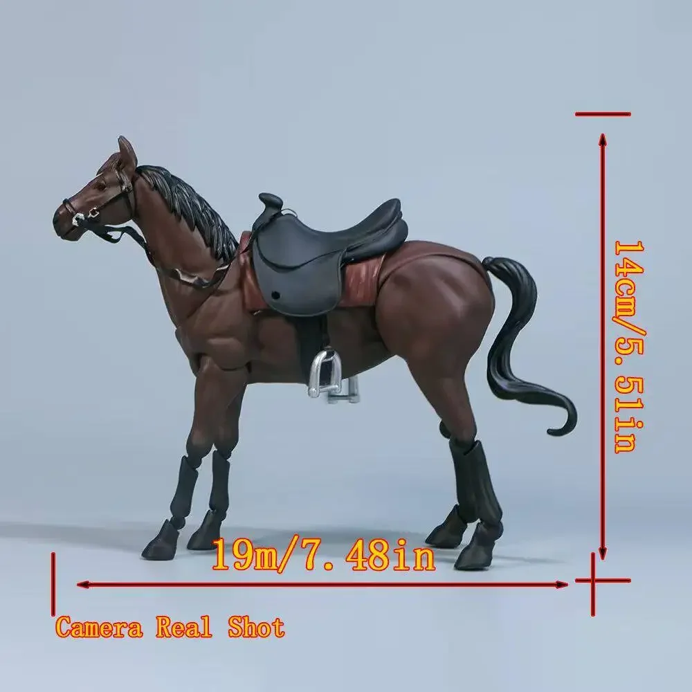 Handgefertigtes PVC-Mobilpferd-Cosplay-Ornament, 16 cm hoch, Tiermodell für Actionfiguren, Spielzeug, Szenen, Geschenk, Sammlung – Detail 14