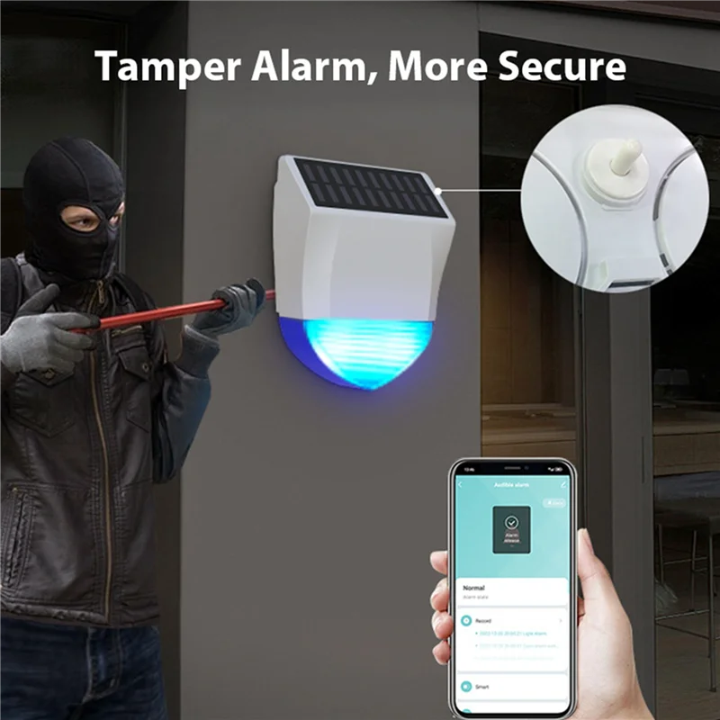 

CABE-2X NEO Graffiti умная звуковая сигнализация Zigbee уличная звуковая и световая сигнализация водонепроницаемая солнечная звуковая световая сигнализация