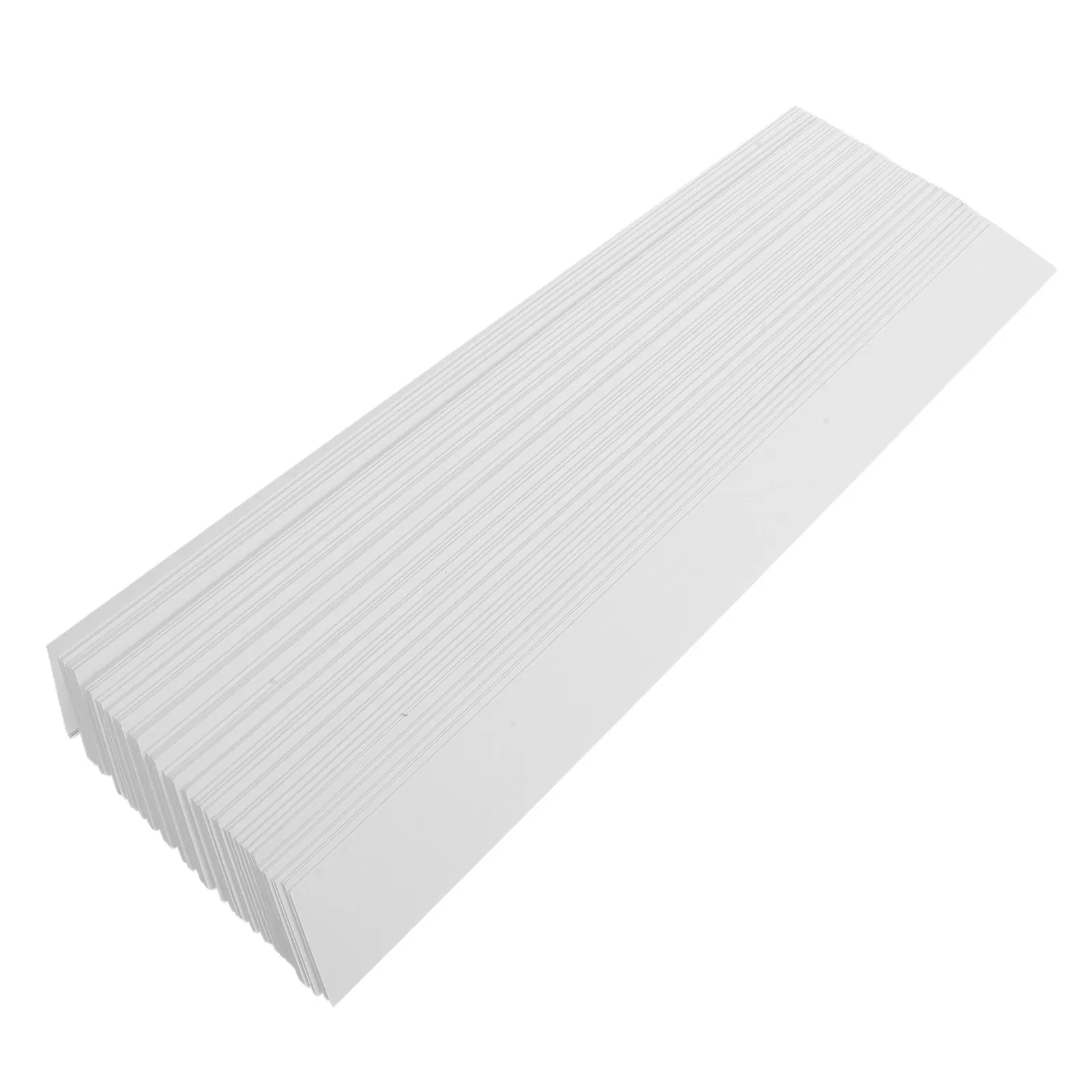 100Pcs Disposable Paper Barber Neck Strips Shirt Collar Stiffener Strips Angled Design for Dress Shirts Crisp Professional Look