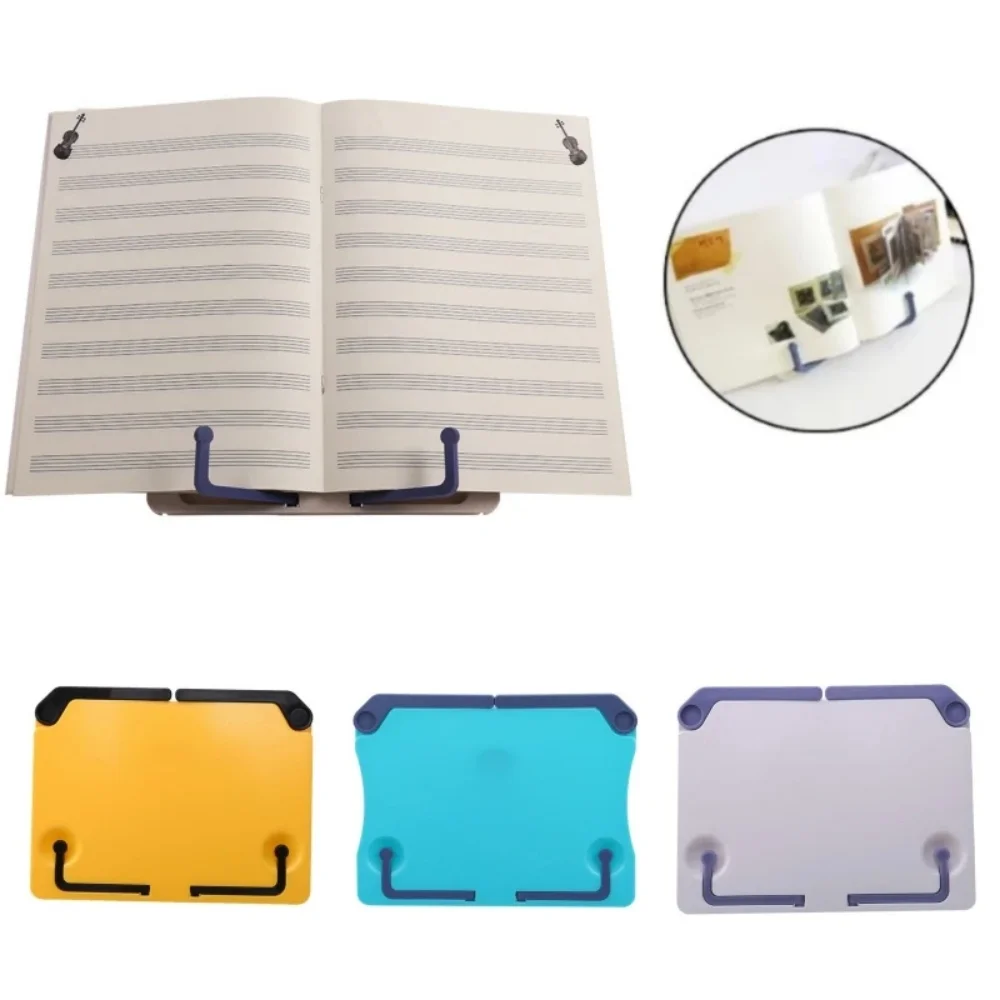 Portable Bookend Stand Adjustable Reading Book Stand Book Recipe Shelf Folding Holder Organizer For Music Score Recipe Tablet