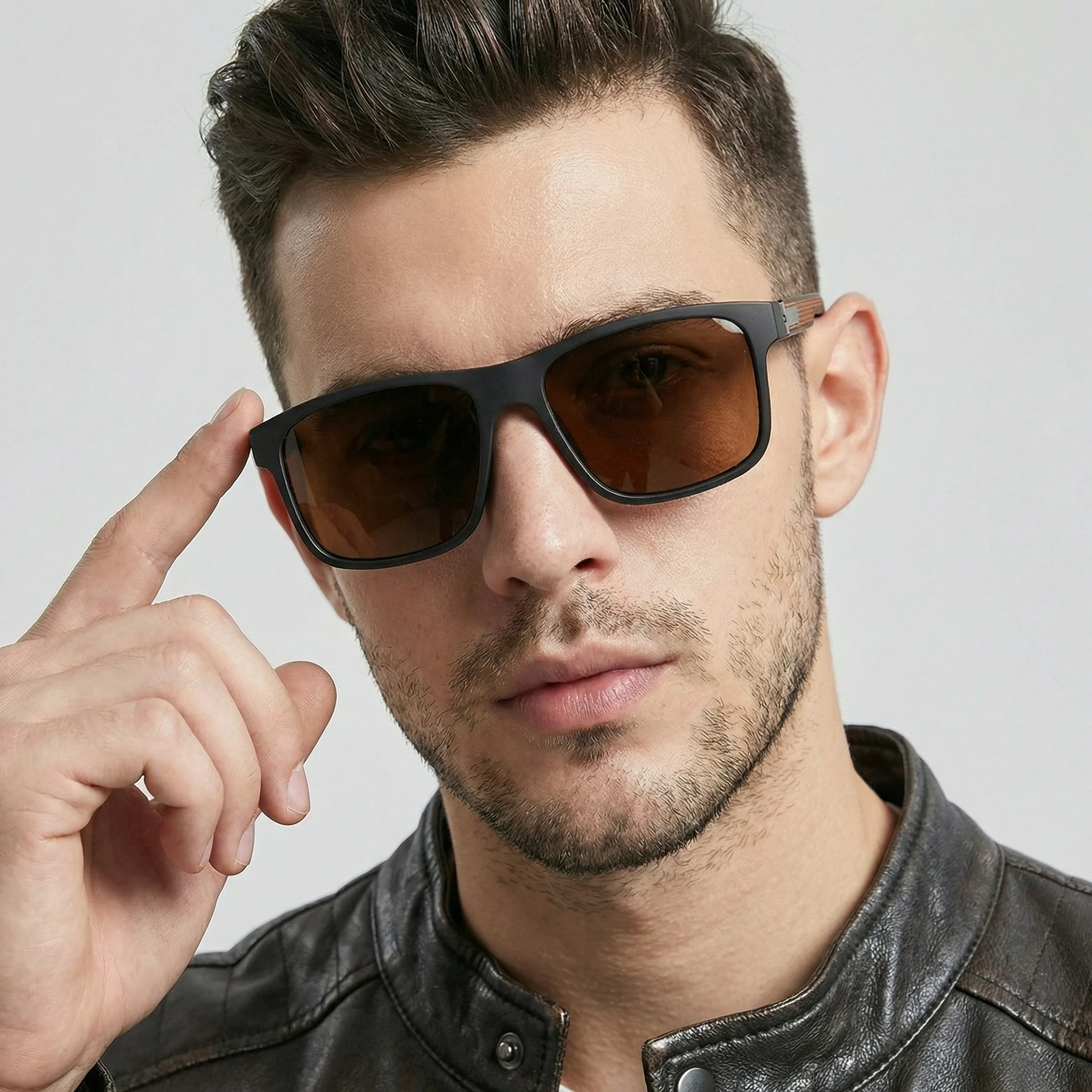 Fashion Square Photochromic Sunglasses Men Women Luxury Ultra Weight TR90 Anti Blue Light Sun Glasses Outdoor Chameleon Shades