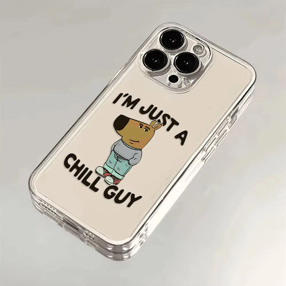 INS أنا مجرد رجل البرد جراب هاتف آيفون 16 15 14 13 12 11 برو ماكس XR X XS 13 12 غطاء صغير ناعم واضح #5