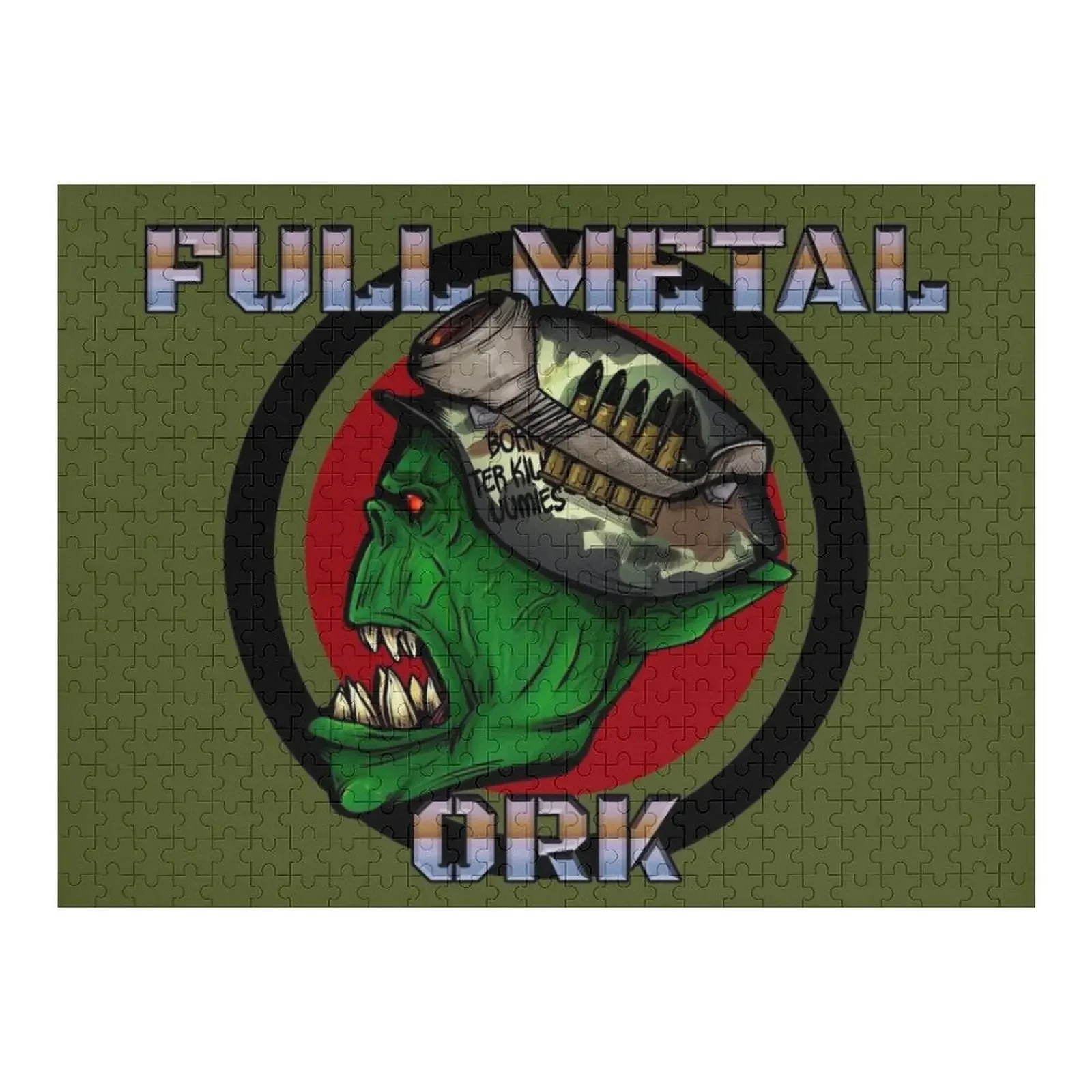 

Full Metal Ork! Jigsaw Puzzle Customs With Photo Personalized For Kids Works Of Art Baby Wooden Puzzle
