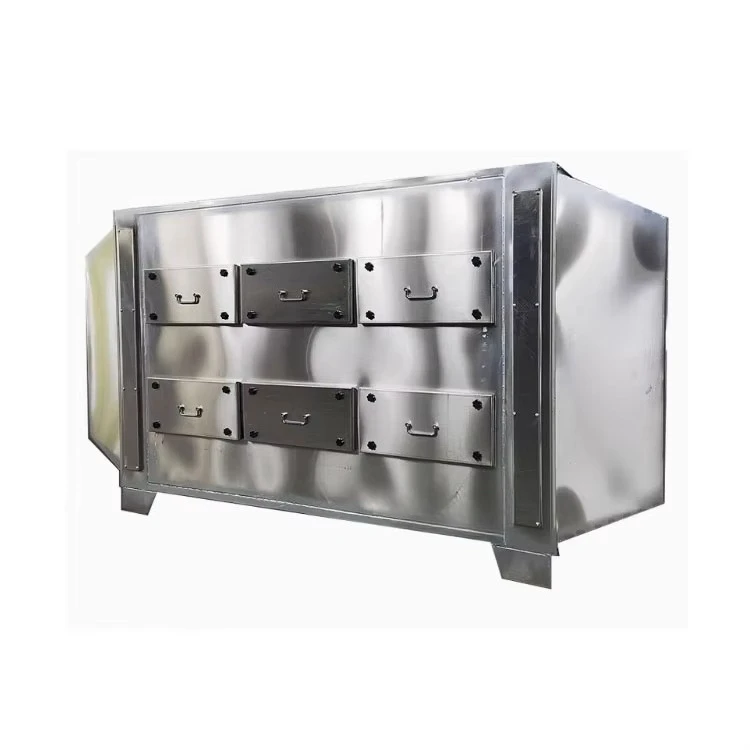 Industrial Waste Gas Treatment Equipment with Two-Stage Dry Filtration Purifier Deodorization Features Gas Disposal Machinery view 3