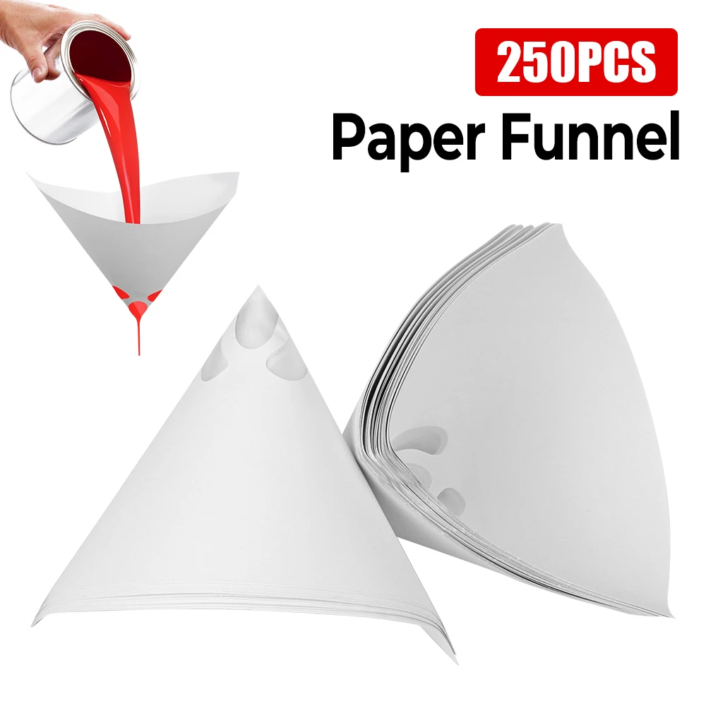 Paper Filters Conical Nylon Micron Papers Purifying Straining Cup Funnel Disposable Paint Filter 200 Pcs 100 Mesh