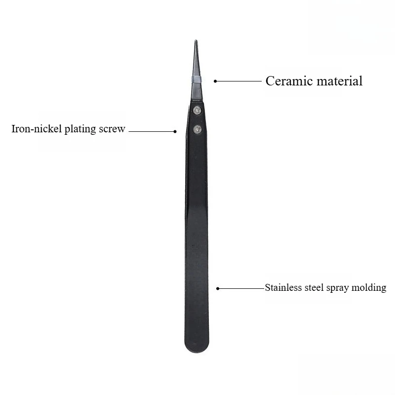 Special tweezers for gardening with ceramic head for picking buds from succulent dead leaves.