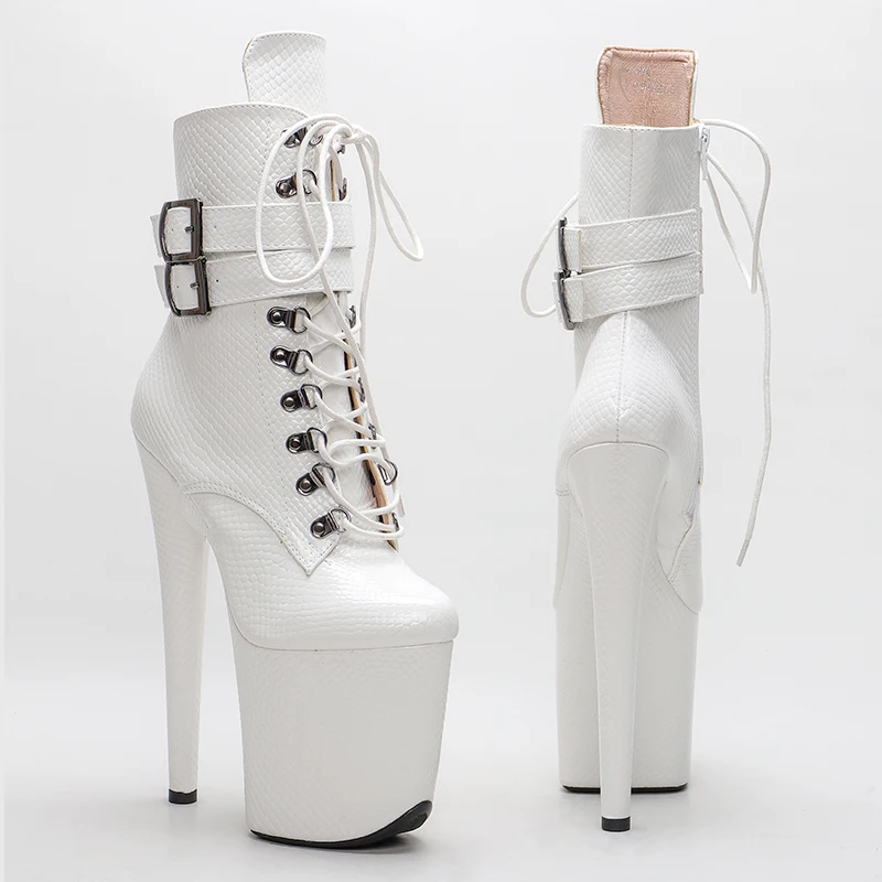 Leecabe 20CM/8inches High Heel platform Pole Dance boot fastion shoes