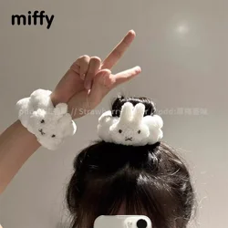 Kawaii Miffy Wrist Waterproof Sleeve Protector Cute Headband Magic Elastic Elastic Cuff Absorbent Quick-drying Christmas Gift