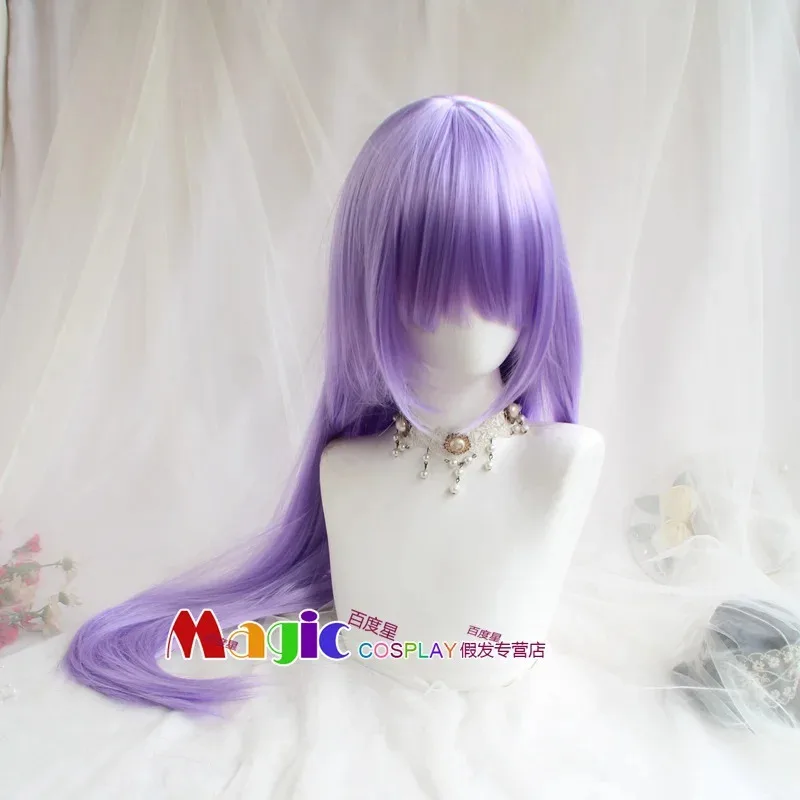 The Magic Angel Creamy Mami Cosplay Wig Purple Short Curly Hair Lolita Cosplay Wig Heat Resistant Synthetic Hair Hallowen