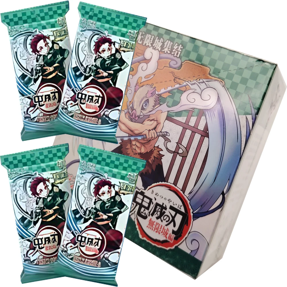 

Demon Slayer Collection Card Anime Characters Exquisite Peripheral Stylish Cards Friends' Favorite Birthday Surprise Gifts Toys