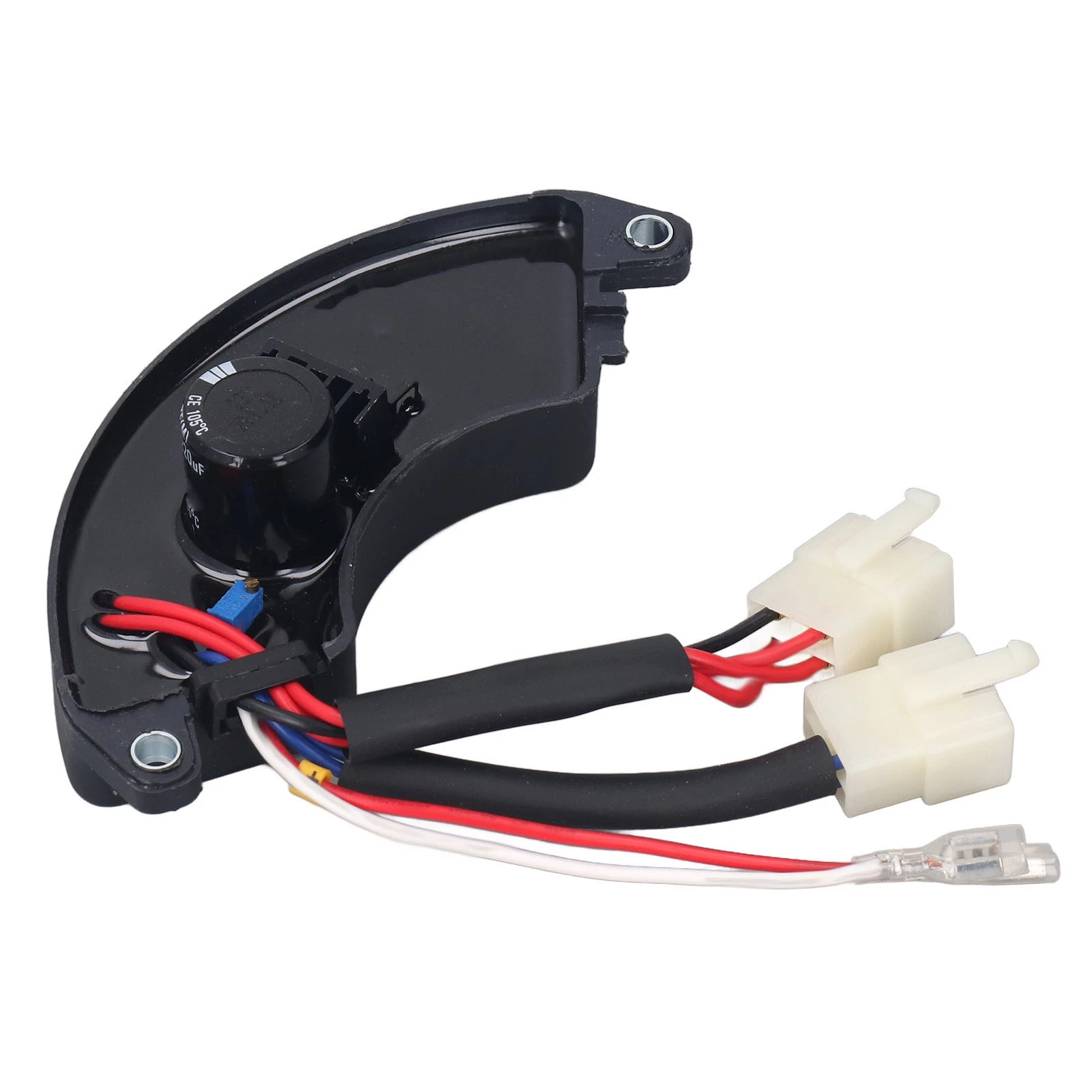 Generator Automatic Voltage Regulator 3 Phase 8 Wire ABS Shell 400V 220UF Capacitor AVR Voltage Regulator