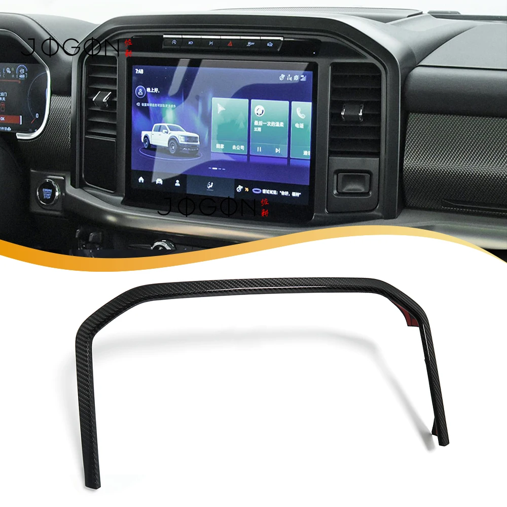 

For Ford F150 XL XLT STX F-150 Raptor 2021-2026 Car Interior GPS Navigation Screen Frame Cover Strips Accessories Decoration