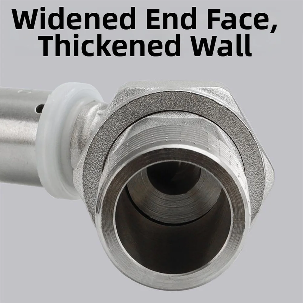 Brass 45 Degree Elbow Press Fitting for pex and Aluminum Pipe G3/4 for male Thread End Suitable for Space Saving Installations