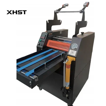 350mm Hydraulic Roll Laminator CG8390L Automatic Breaking Single Sided Paper Laminating Machine for Sticker Label Print Shop