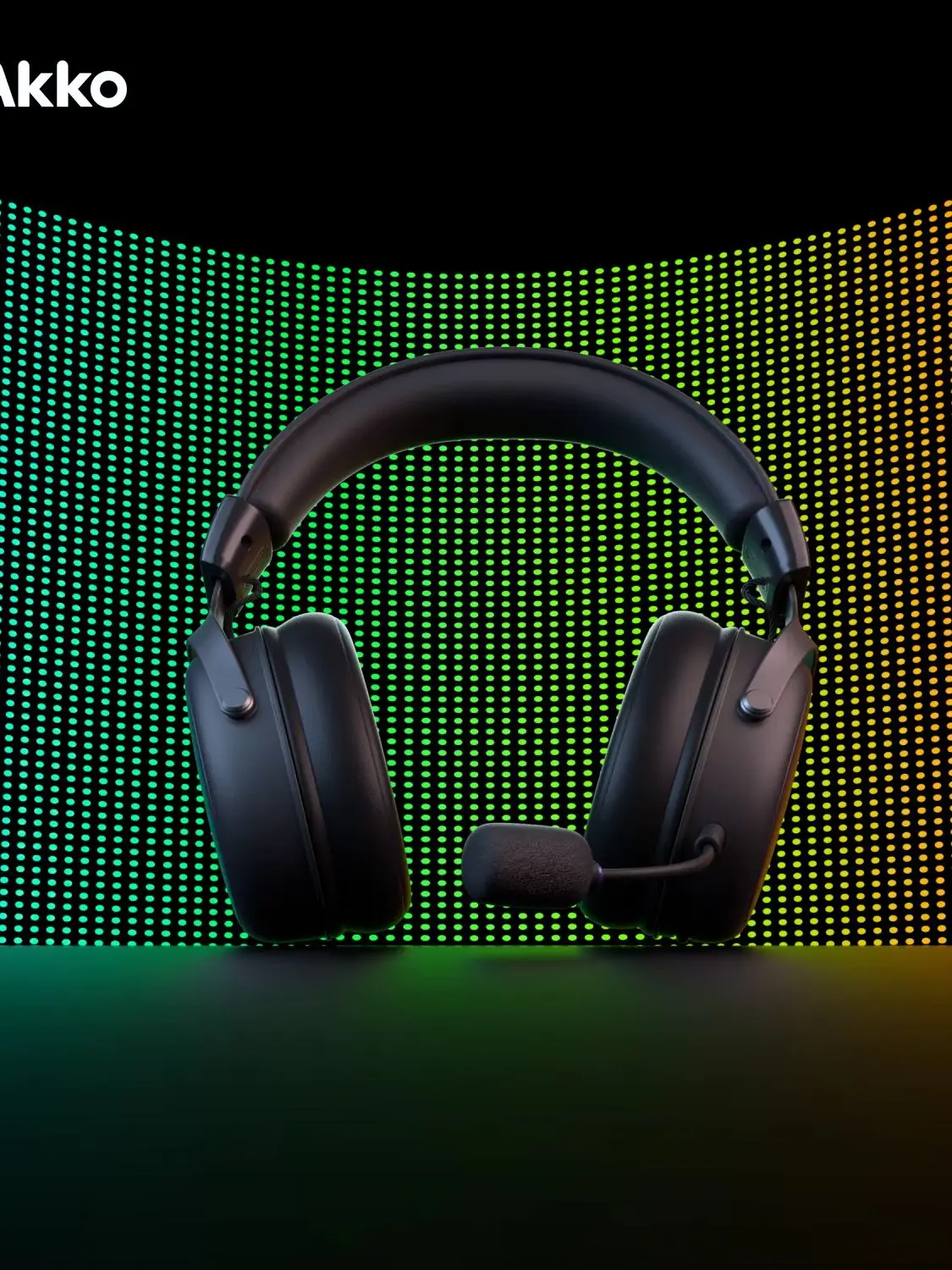 AKKO Verge S9 Ultra Kabelloses Gaming-Headset BT/2.4G/Kabelgebunden 53mm Treiber Niedrige Latenz FPS-Kopfhörer für PC PS5 Switch Xbox 2000mAh