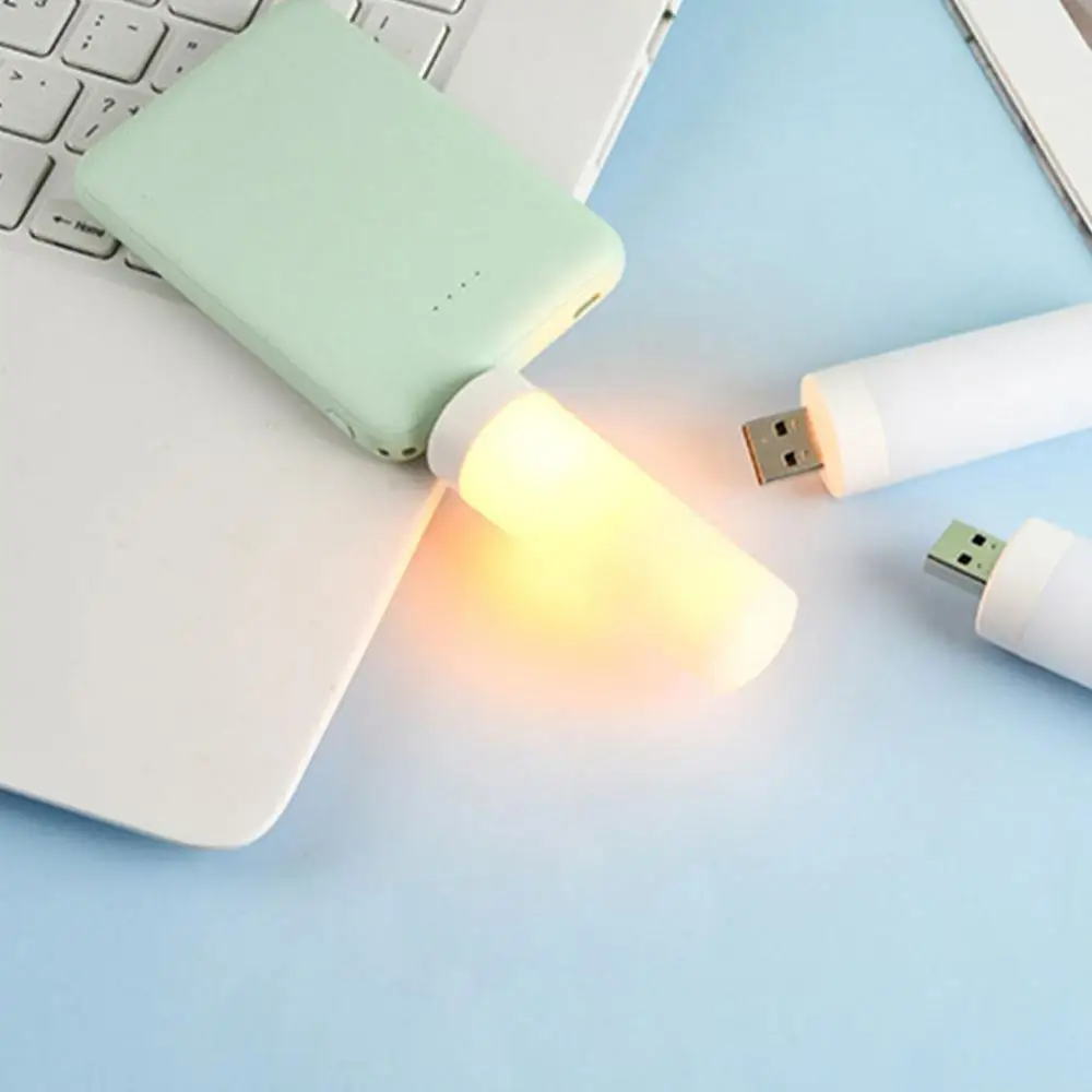 Usb Led Light Flame Lamp Candle Lamp Atmosphere Light Book Lamp For Power Bank Camping Lighting Cigarette Lighter Room Decor