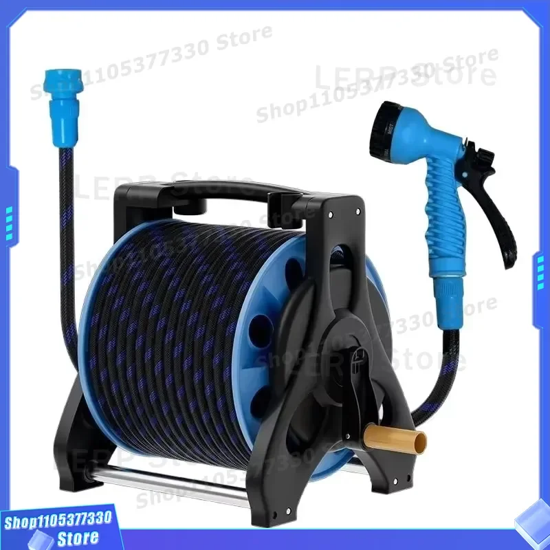 High Pressure Garden Hose Nozzle Spray Gun for Car Washing Flower Watering Yard Cleaning Manual Handheld Sprayer with Free
