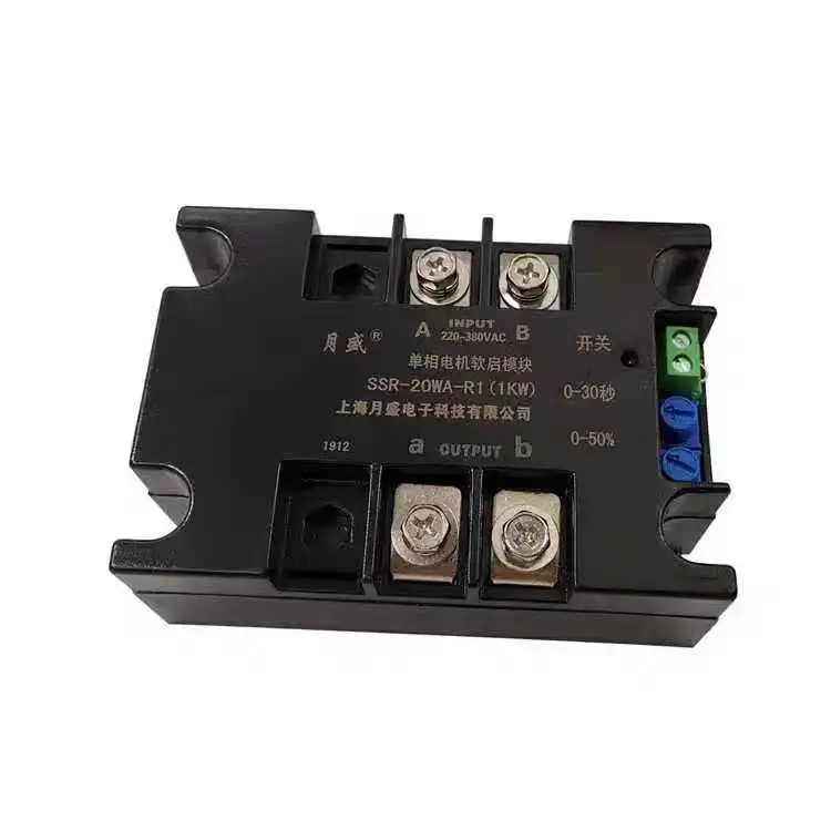 

Single-phase Motor Soft Starter Soft Start Module Double Live Wire Motor Soft Starter Soft Start Time Adjustable