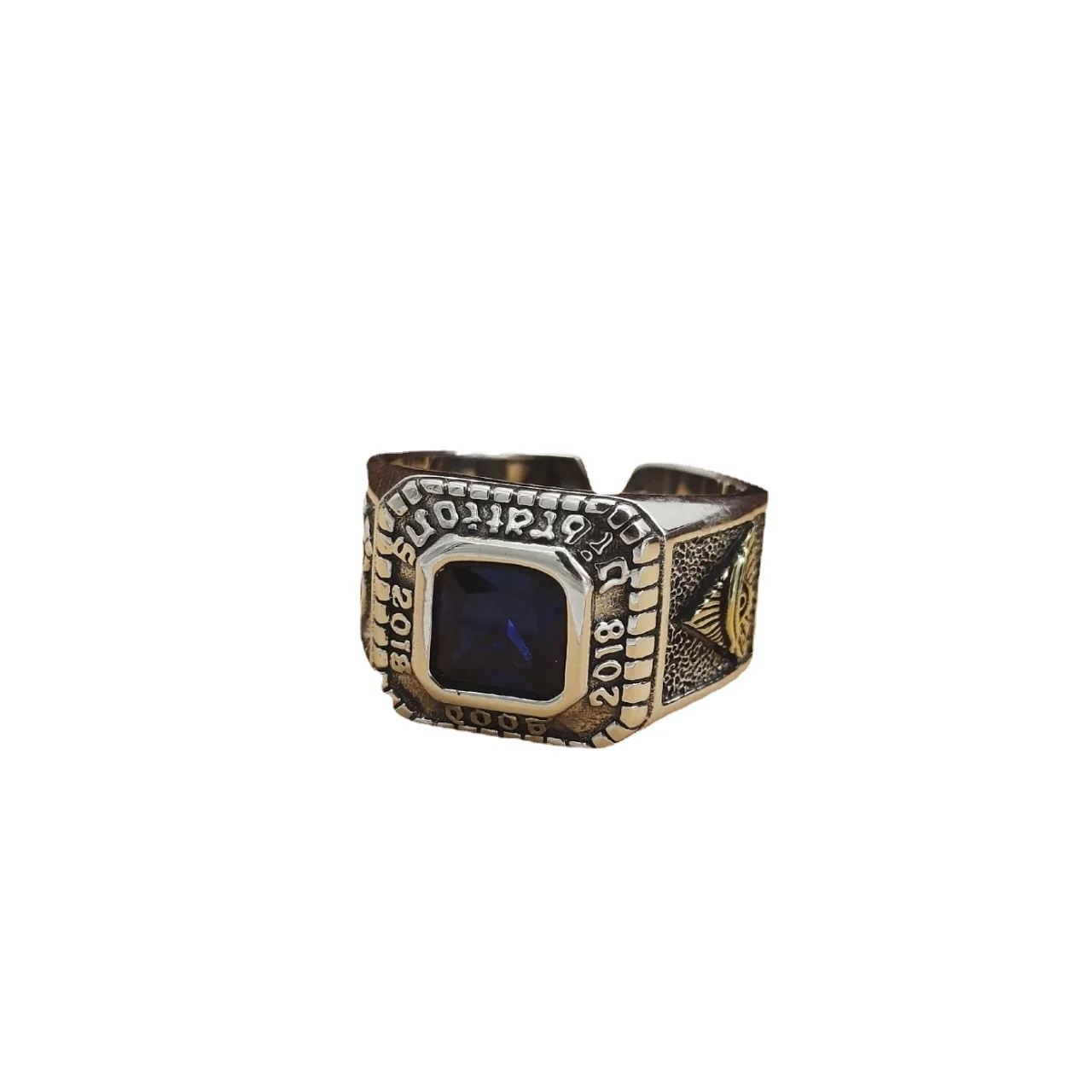 925 silver retro bird full eye zircon ring seiko fashionstylish square gemstone couple ring