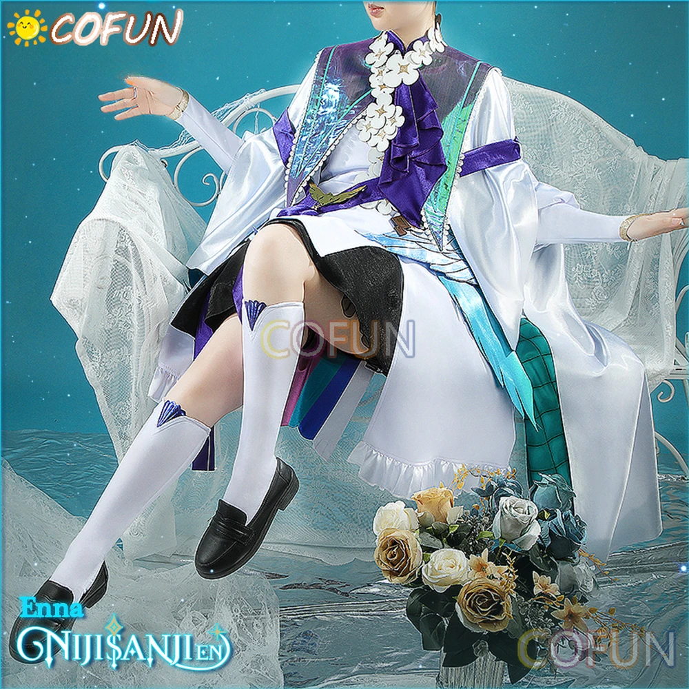 COFUN Vtuber Nijisanji IPSTAR Enna Alouette Cosplay Costume Halloween Outfits Game Clothing Women Anime Dress