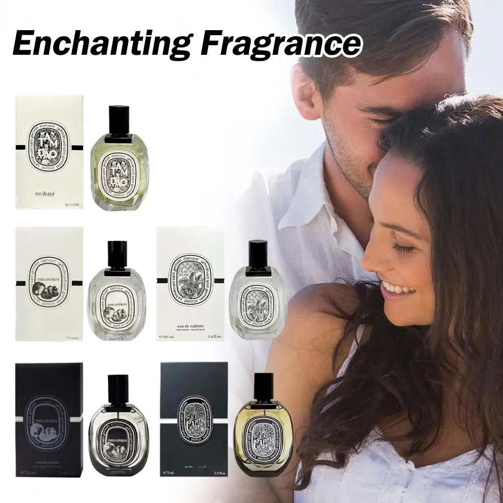 75/100ml Perfume de alta calidad hombres mujeres fragancia duradera Spray Unisex Parfums planta fresca fragancia Floral Perfumes de feromonas