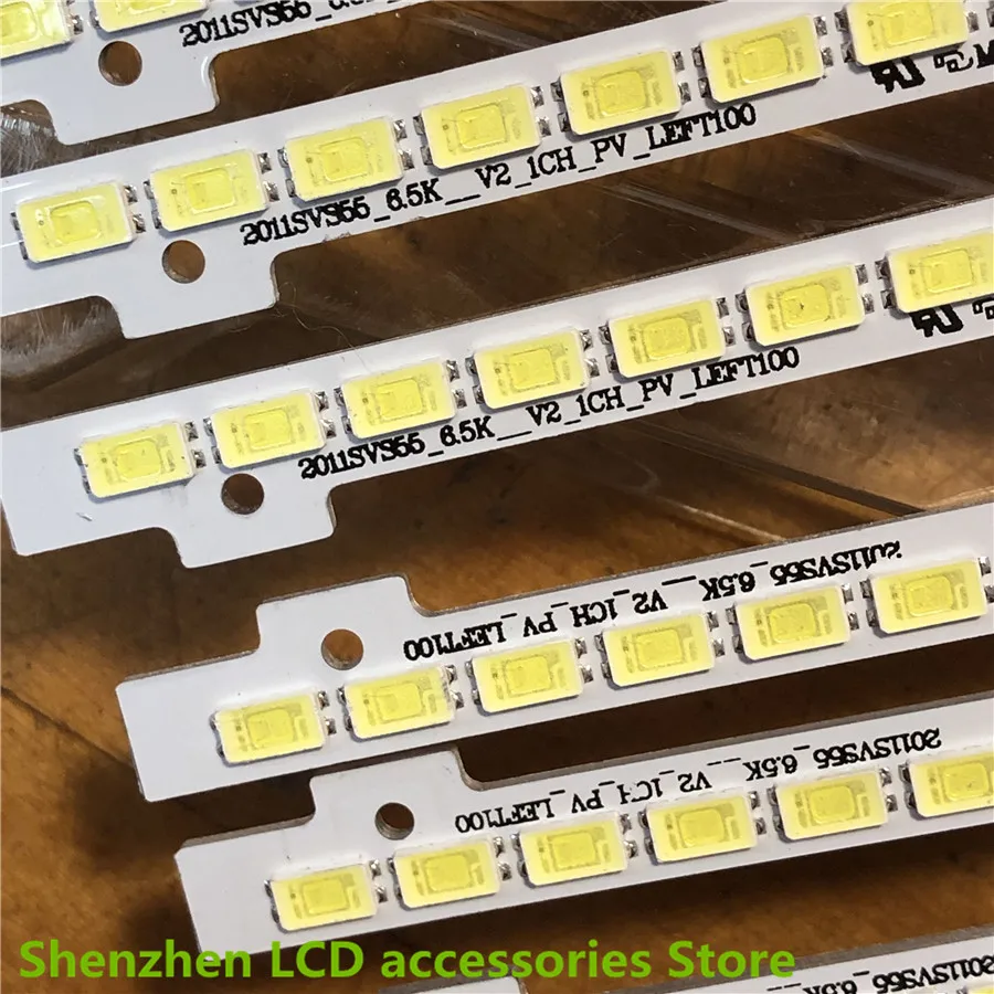 6Pieces/lot  FOR  Samsung  UA55D6600WJ  LCD backlight lamp2011SVS55-FHD-5K6K-RIGHT  100%NEW 100 lamp 680MM