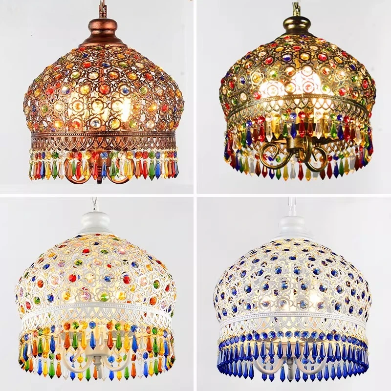 

Style Chandelier Dining Room Light European Vintage Study Bedroom Room Light Bohemian Turkish Chandelier