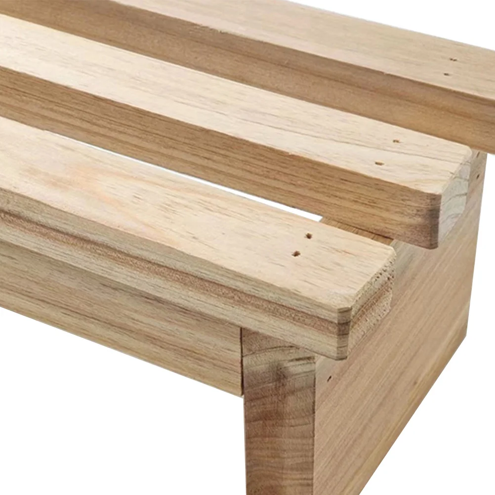 مقعد خشبي مدمج، مسند قدم صغير الحجم للحمام والمطبخ، تغيير الأحذية، مقعد خشبي، أثاث منزلي