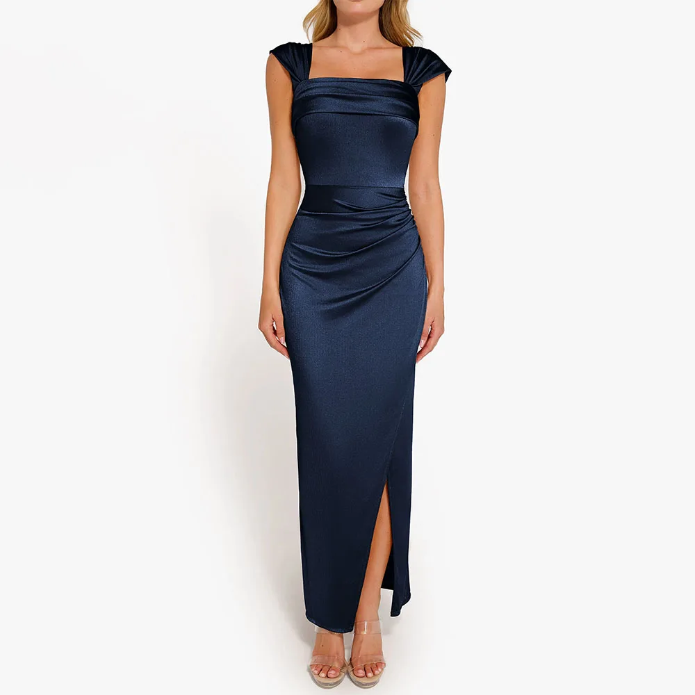 

High Quality Customized Strapless Sleeveless Ankle Length Vestidos Invitada Boda Свадебное Платье Sharon Said Dress فساتين 원피스