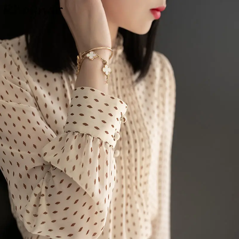 

Blouse Women Spring Office Ladies Elegant Leisure All-match Simple Ulzzang Temperament Attractive Baggy Basic Trendy Daily Cozy