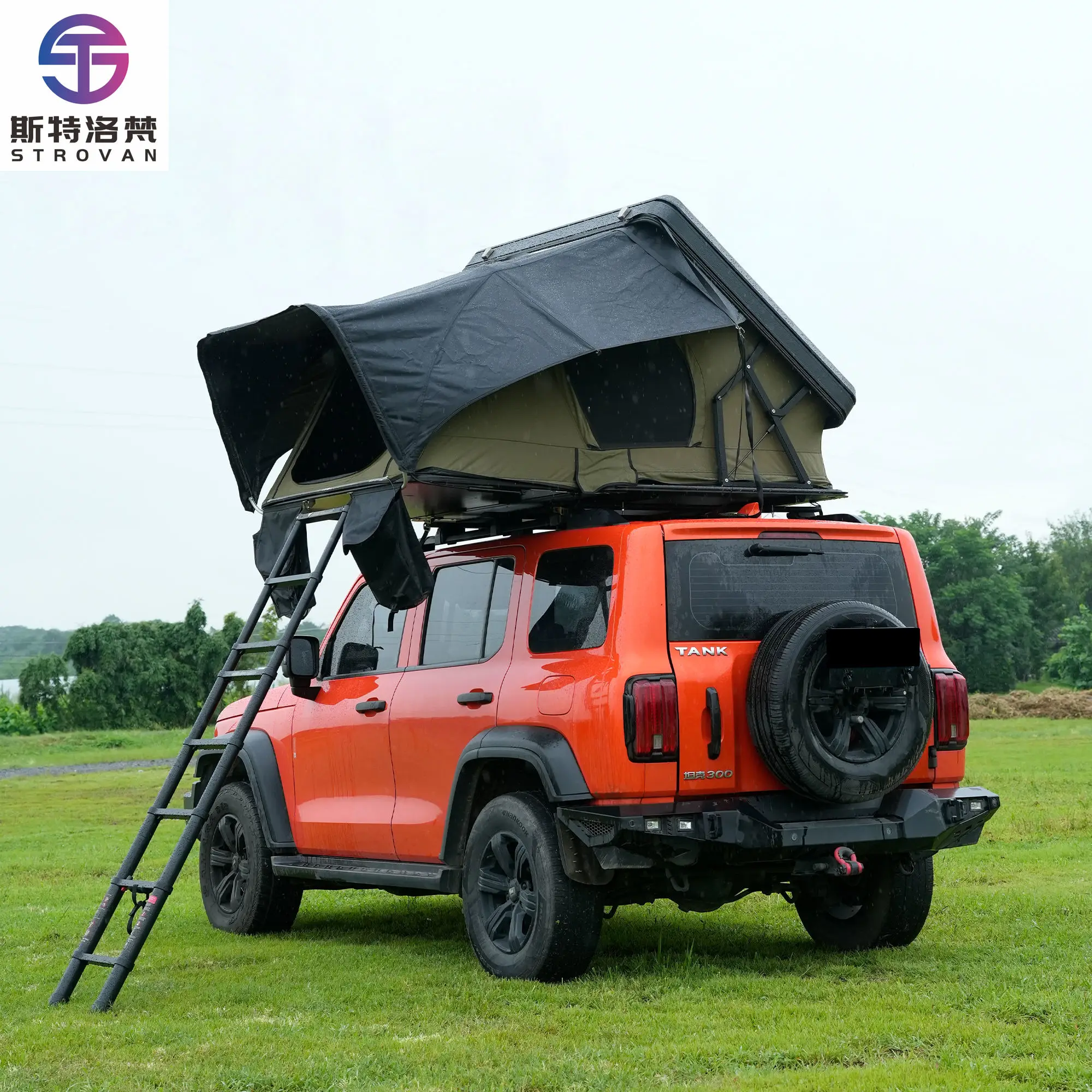 

STLF LZS High Quality 1-3 Person Hard Shell Aluminum Roof Top Tent for Car Rooftop Camping