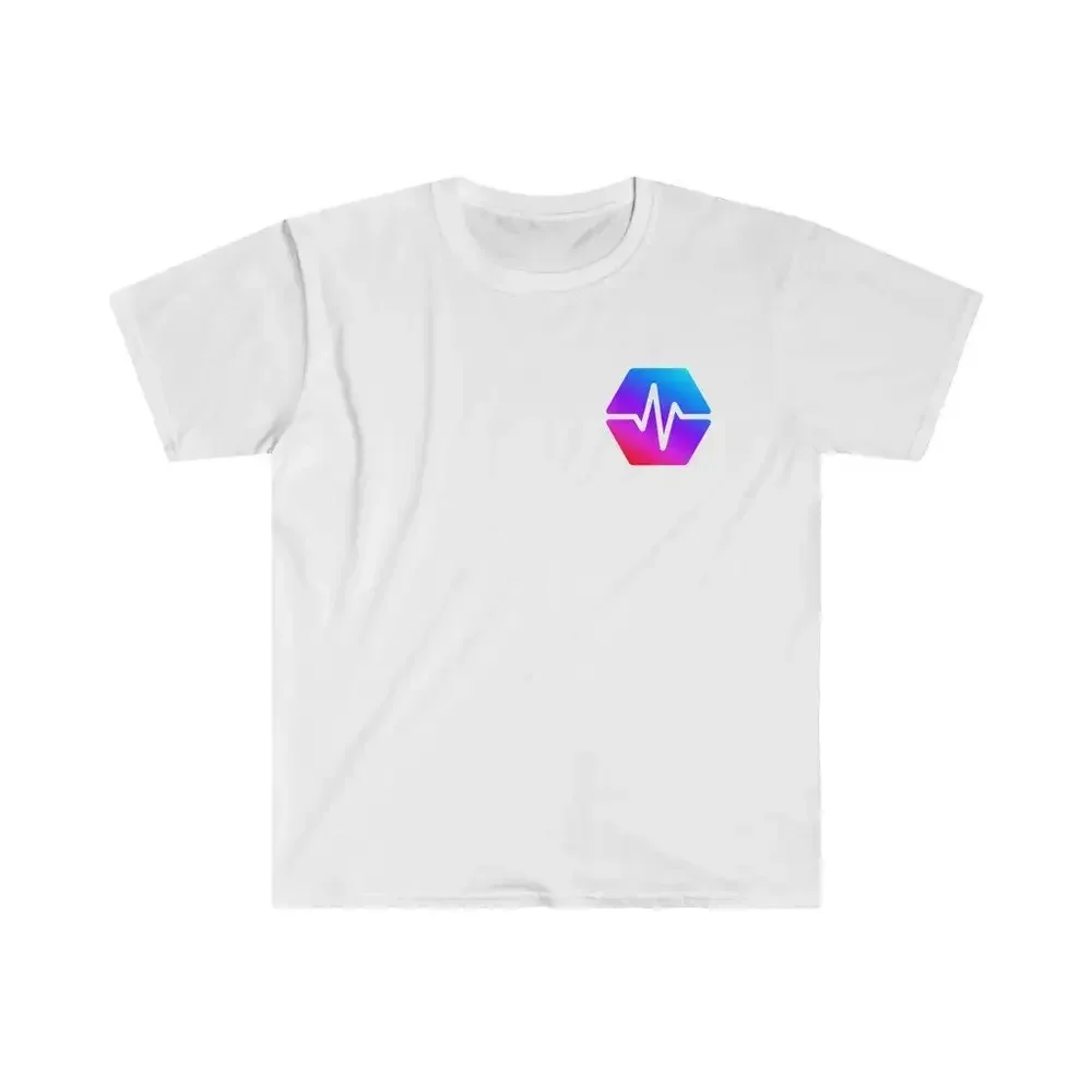

Pulse Chain Small Logo Cryptocurrency Bit Coin Crypto Softstyle T Shirt