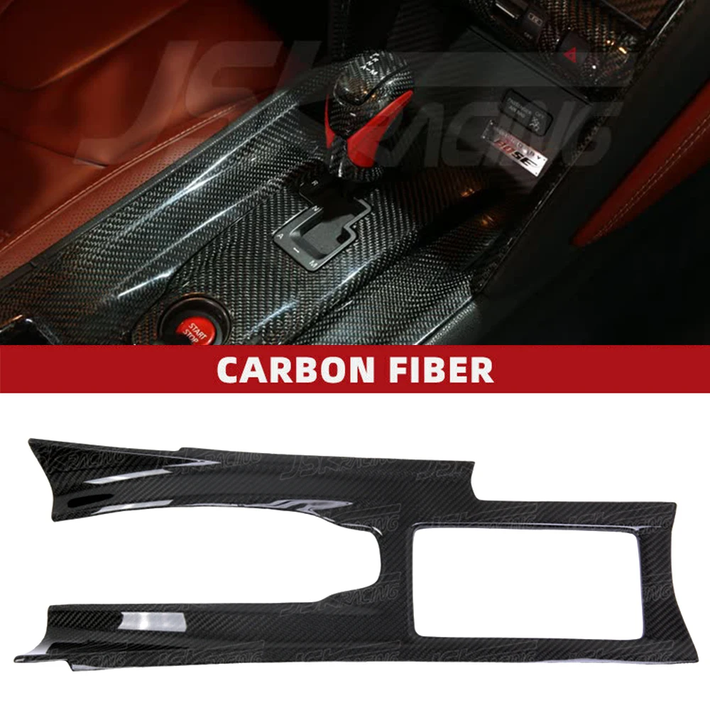 For Nissan R35 Gtr 2008-2016 Dry Carbon Fiber Center Console Skin Cover Lhd