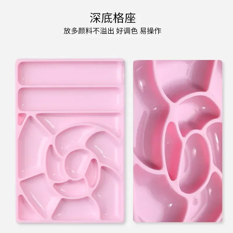 일본 플라스틱 매니큐어 접착제 색상 혼합 플레이트 광선 요법 접착제 물 색상 헤일로 염료 디스플레이 네일