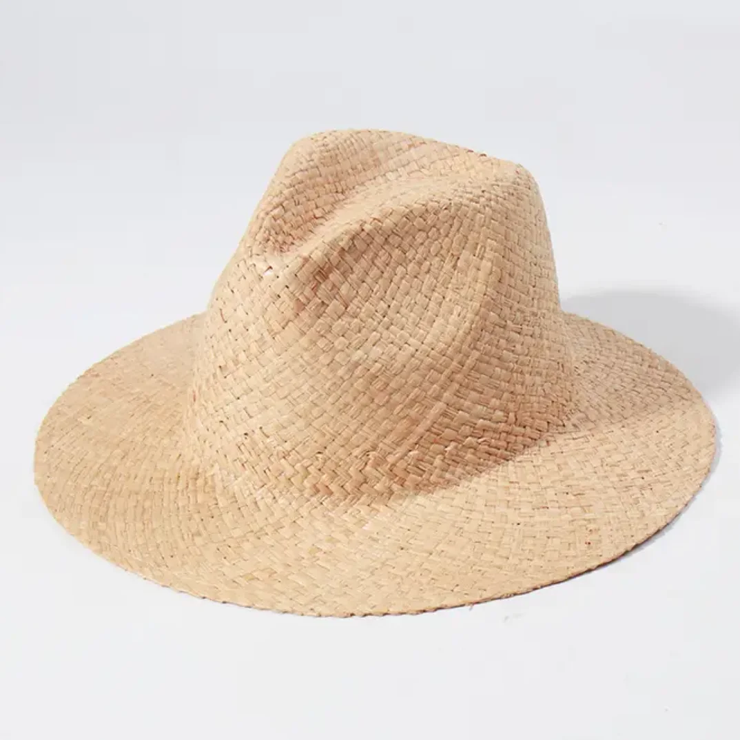 

Весенняя однотонная шляпа из рафии и джаза, летняя соломенная панама с широкими полями, шляпа от солнца в Кентукки Дерби