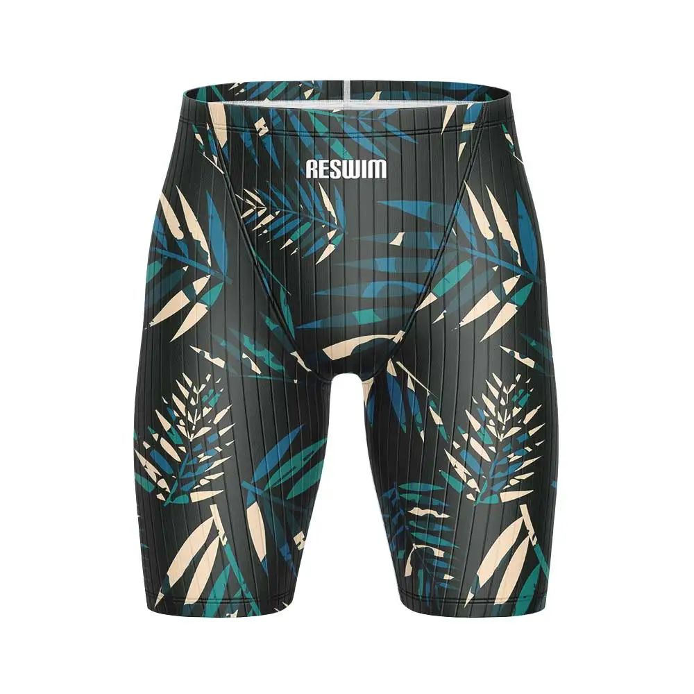 New Mens Print Swim Jammer Shorts Endurance Athletic Training costume da bagno Racing costume da bagno ragazzi nuoto Jammers costume da bagno