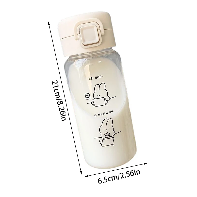 520ml Kids Sippy Cup Water Bottles Creative Cartoon Feeding with Straws and Lids Spill Proof Portable Toddlers Beverage Cups