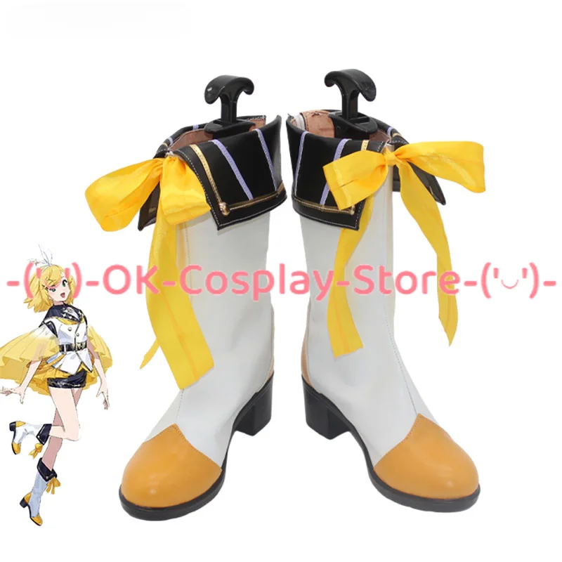 

15th Anniversary Rin Cosplay Shoes Halloween Carnival Boots PU Leather Shoes Cosplay Props Custom Made