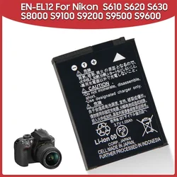 Replacement Battery EN-EL12 For Nikon S8000 S8100 S9600 S9100 P300 P310 S620 S630 S71 S610C Keymission 170 360 S9900 A900