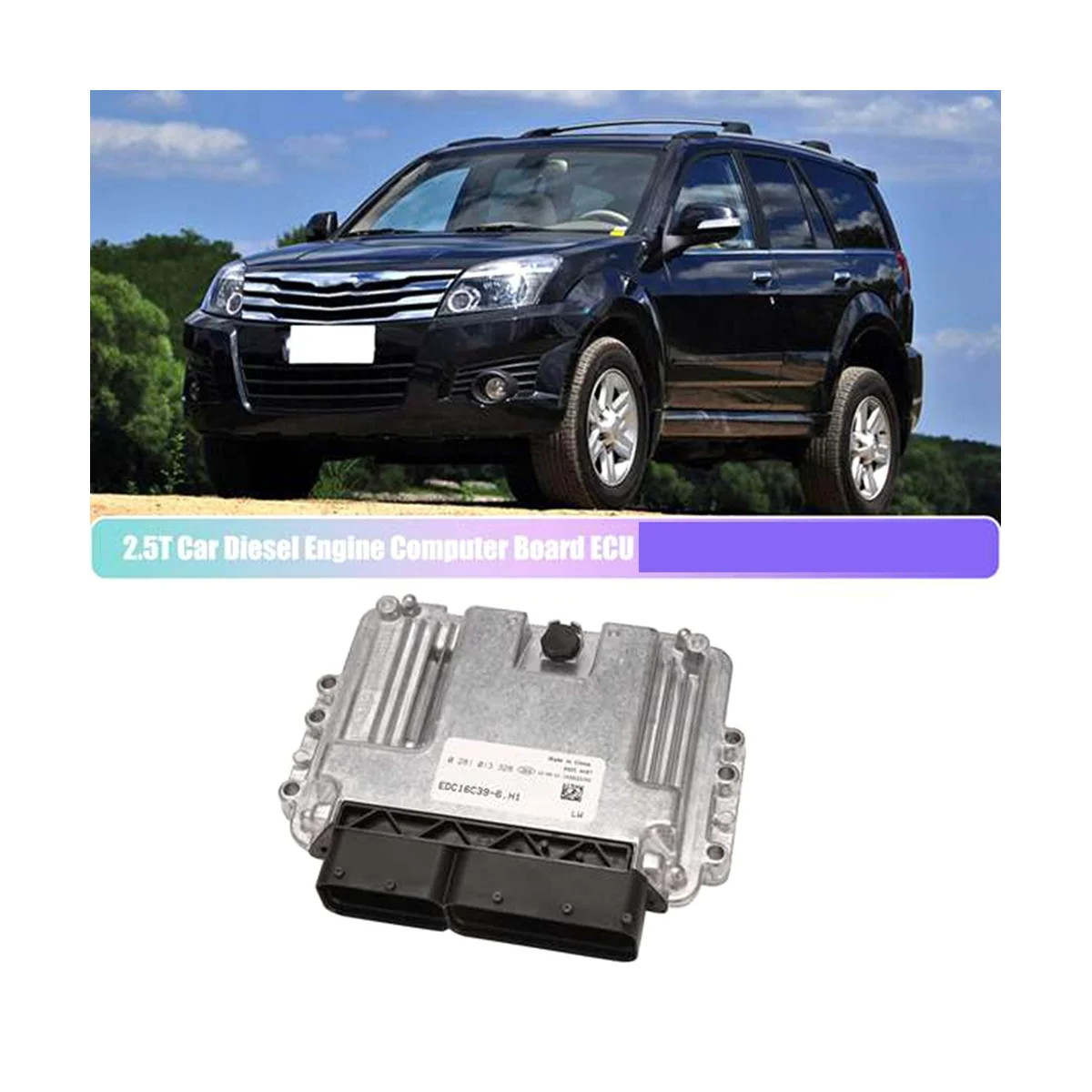 Car Diesel Engine Computer Board ECU 2.5T Fit For Great Wall Wingle Haval 0281013328 EDC16C39-6