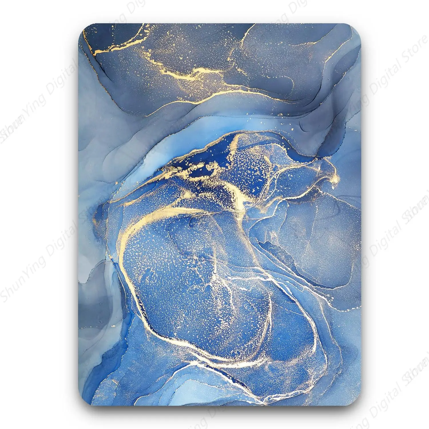 

Mouse Pad Gray Gold Ink Marble Pattern Rubber Anti Slip Computer Game Mouse Pad Suitable For Men And Women Family Office Travel