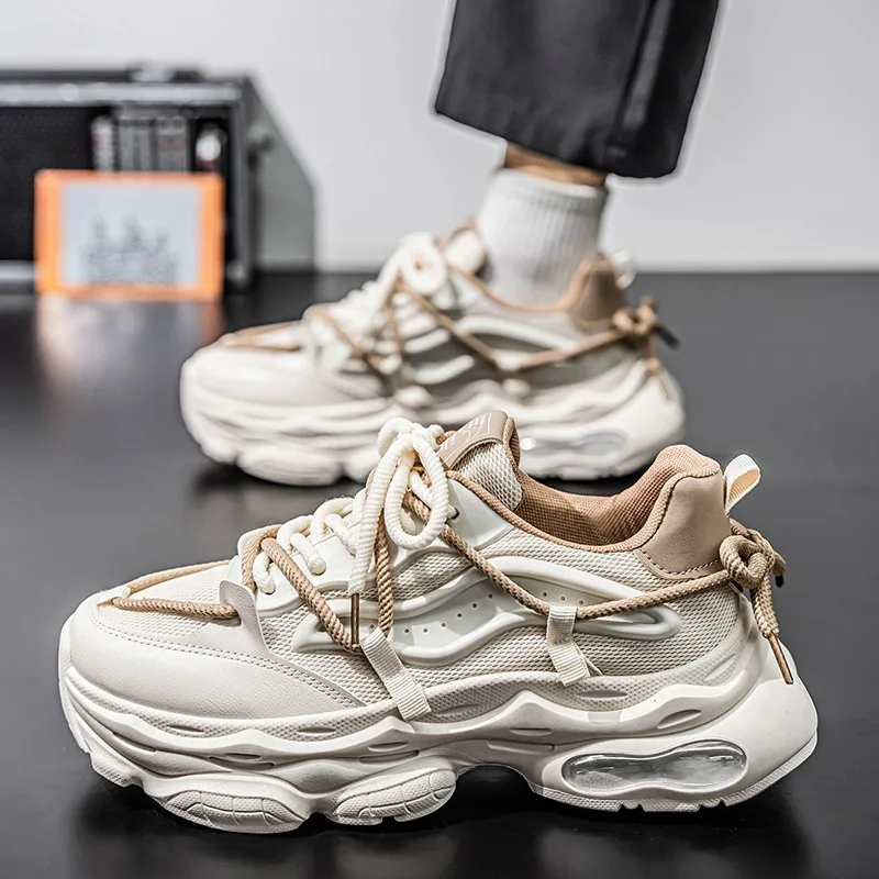 Chunky sneakers four season new breathable lightweight comfort outdoor Racing running fashion soft sole casual Speed sports shoe
