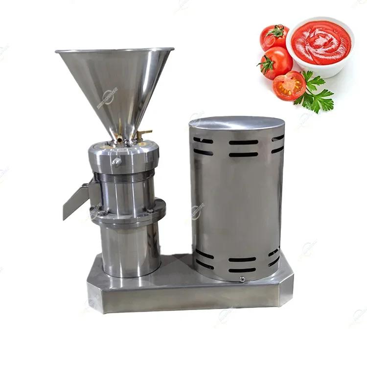 Ce Approved Peanut Butter Grinder With Cooling System/Lab Colloid Mill For Nuts Butter/Tomato Paste Making Machine