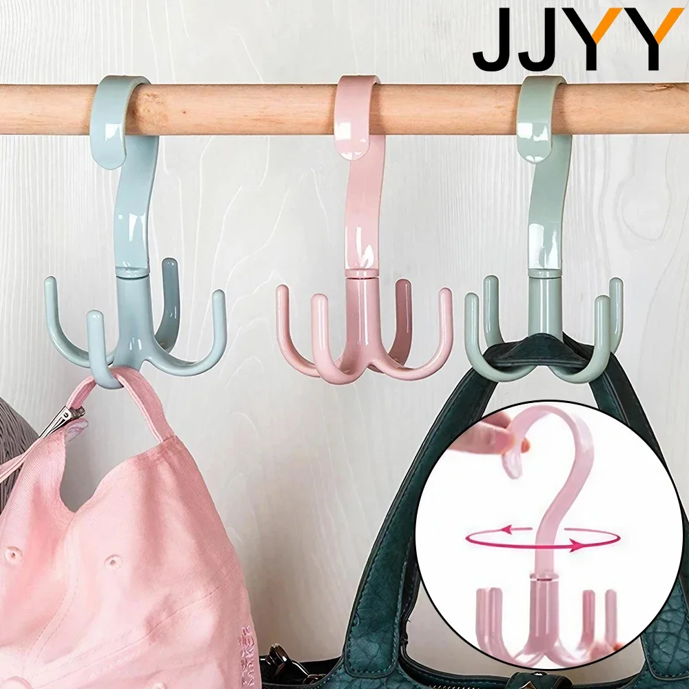 

JJYY household multifunctional rotating hanger balcony belt scarf tie rack outdoor shoe and hat clothes drying rack hook