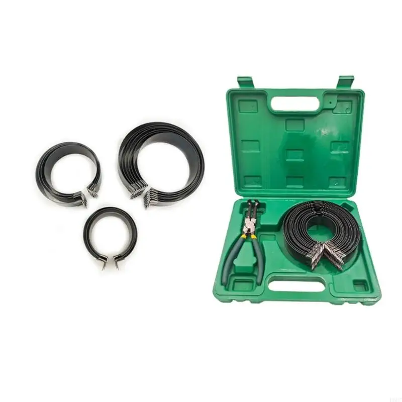 H58C Universal Piston Rings Engine Repair Tool Set Feature 14 Coils Adjustable Design